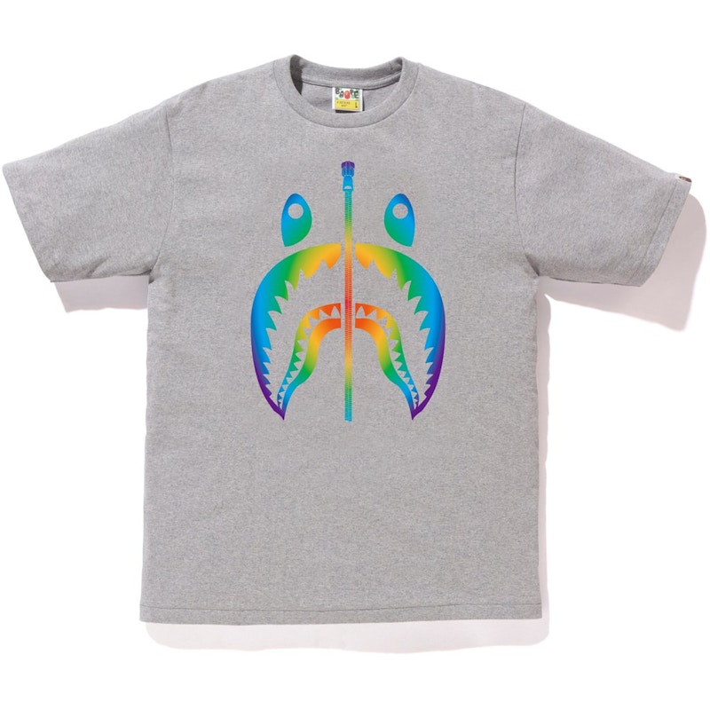 BAPE Rainbow Shark Tee Grijs