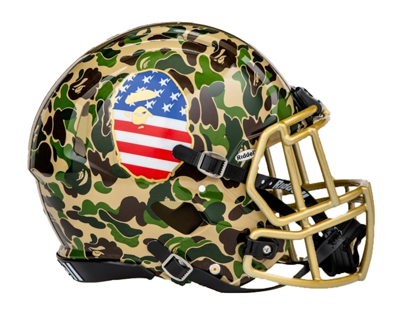 BAPE x Adidas Riddell Helmet Groen