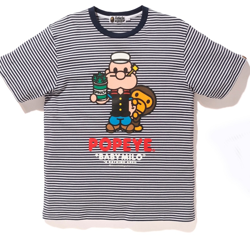 BAPE x Popeye Hoop Tee Blauw