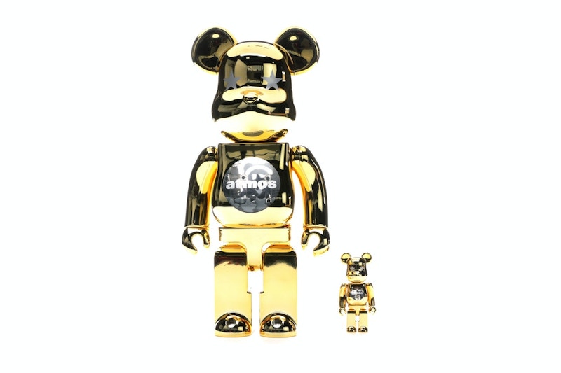 Bearbrick Atmos Chrome 100% & 400% Set Multi