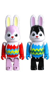 Bearbrick Rabbrick 2016 Easter 100% Set