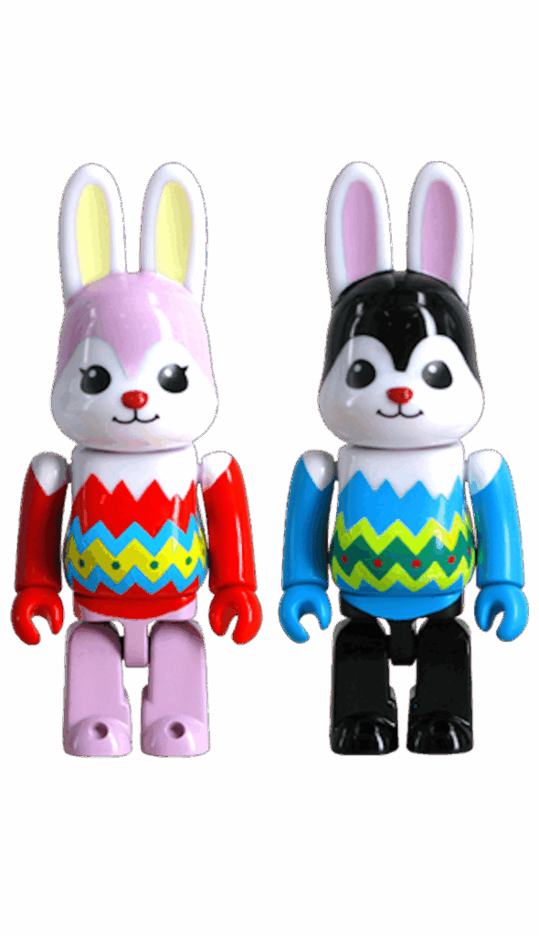 Bearbrick Rabbrick 2016 Easter 100% Set