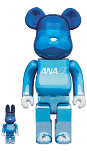 Bearbrick Rabbrick ANA Chrome Gradation 100% & 400% Set