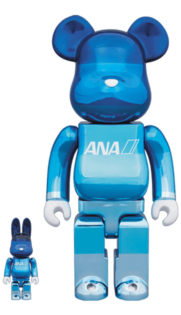 Bearbrick Rabbrick ANA Chrome Gradation 100% & 400% Set
