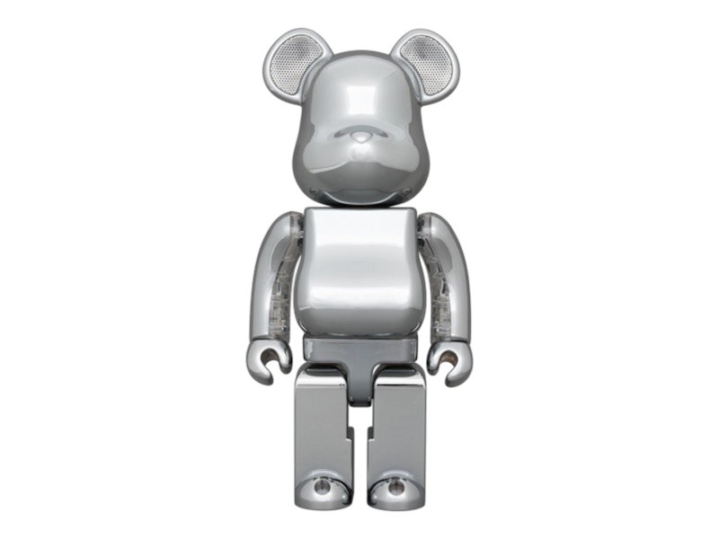 Bearbrick Rinaro Audio Chrome Portable Bluetooth Speaker 400%