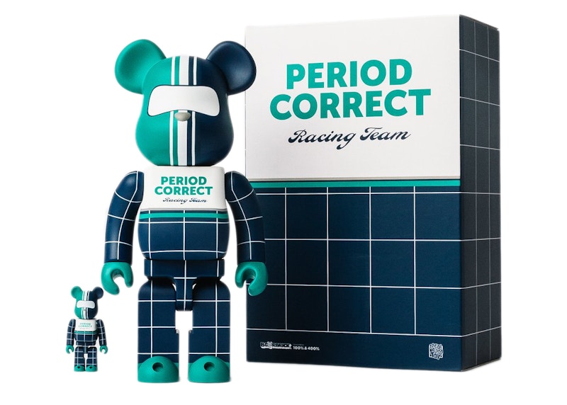 Bearbrick x Period Correct Racing Team 100% & 400% Set