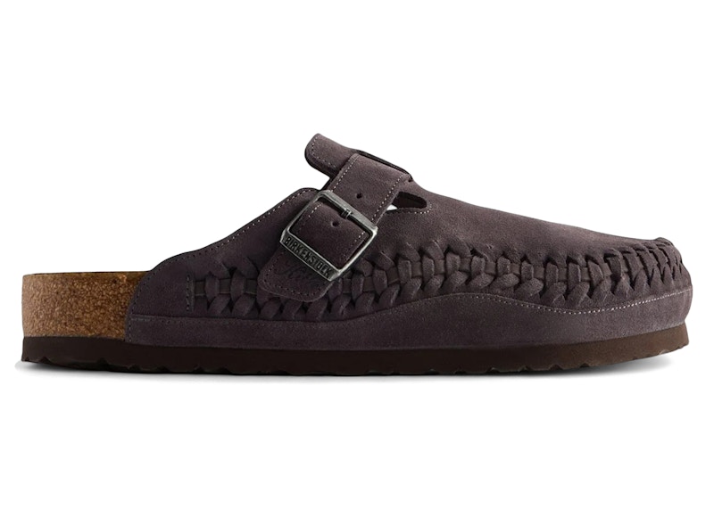 Birkenstock Boston Braided Suede Kith Rabbit Grijs