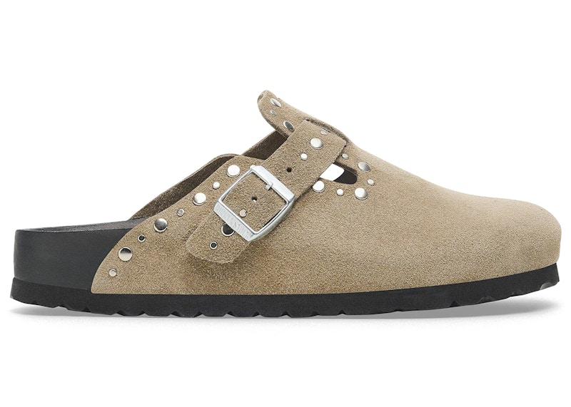 Birkenstock Boston Rivets Suede Taupe