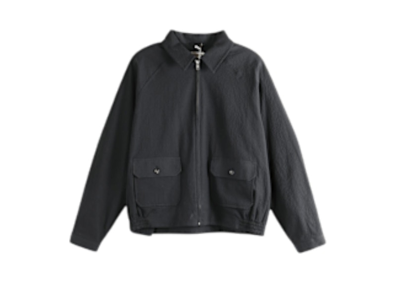 Bode Seersucker Coach’S Jacket Tan