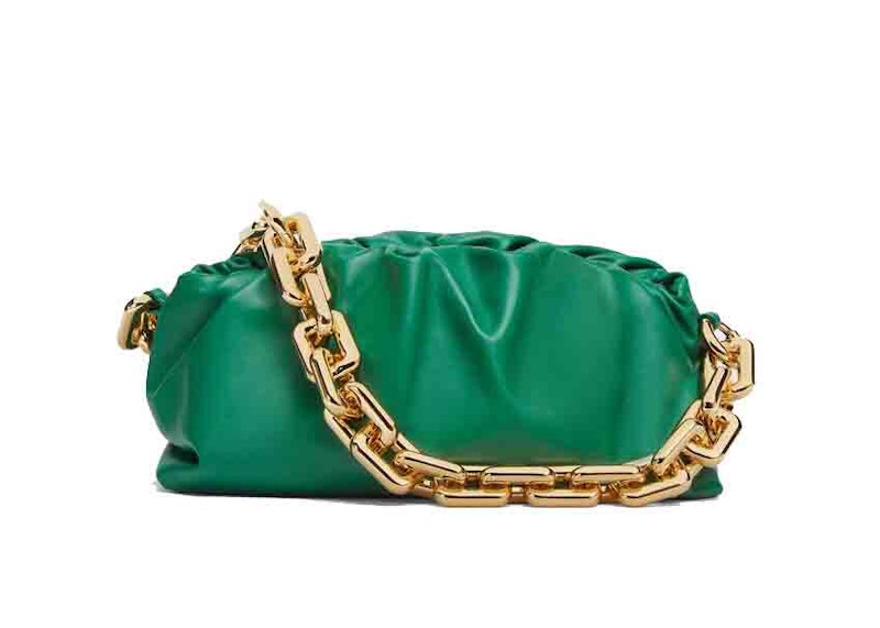 Bottega Veneta Chain Pouch Racing Groen