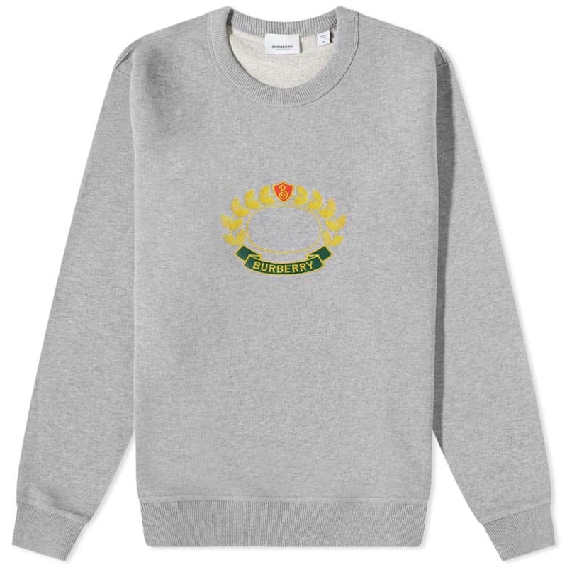 Burberry Addiscombe Laurel Logo Crew Sweatshirt Grijs