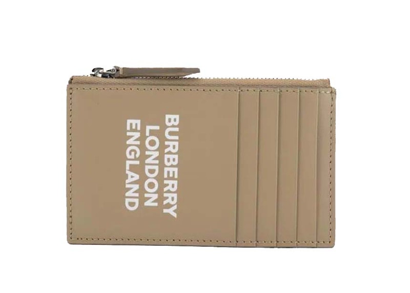 Burberry Card Coin Case Card Case Beige