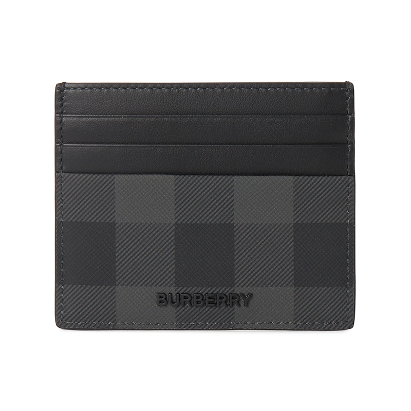 Burberry Check Card Holder Zwart