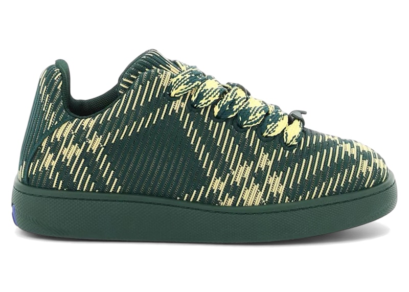 Burberry Check Knit Box Sneaker Groen