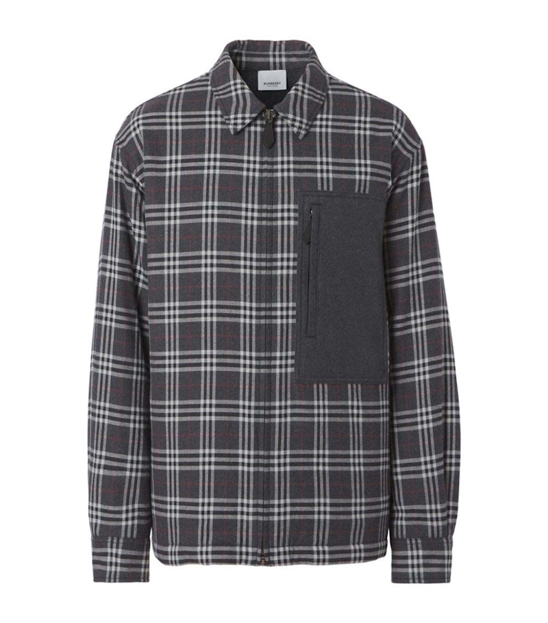 Burberry Pattern Jacket Gery Check
