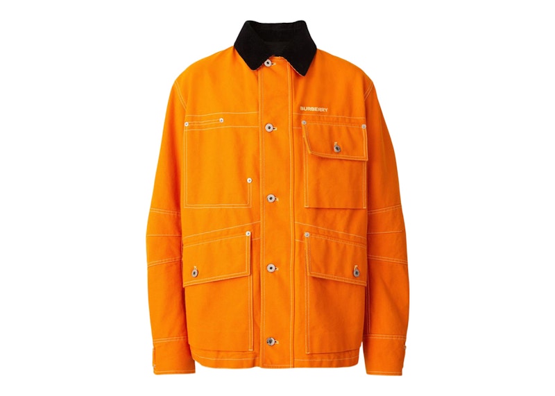 Burberry Collared Utility Jacket Oranje