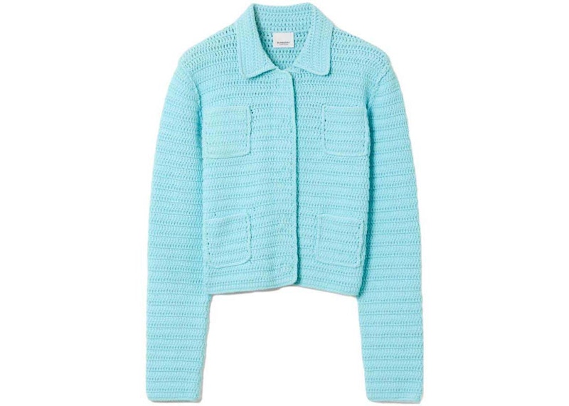 Burberry Crochet Jacket Blauw