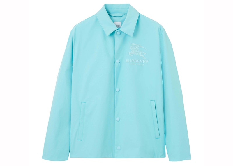 Burberry Embroidered Ekd Logo Jacket Blauw