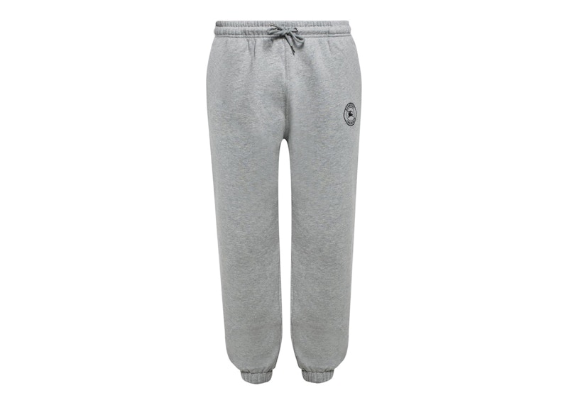 Burberry Embroidered Logo Sweatpants Heather Grijs