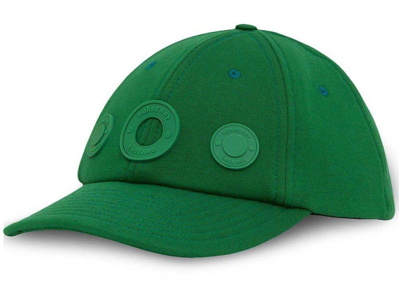 Burberry Logo-Patch Cap Groen