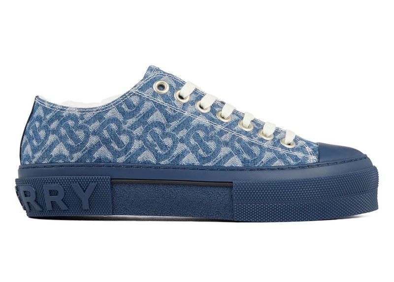 Burberry Monogram Pattern Low Top Blauw