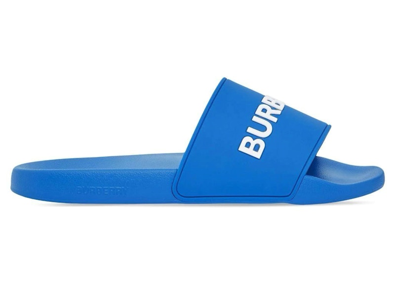 Burberry Pool Slides Blauw