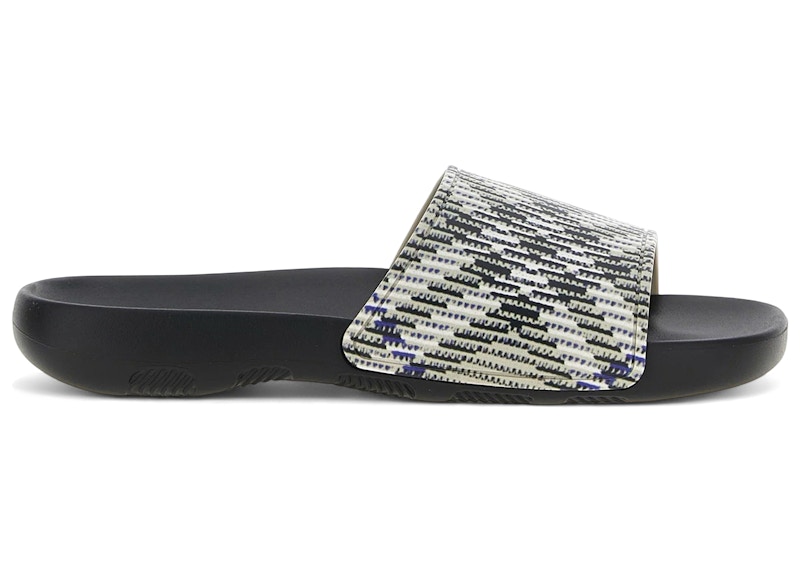 Burberry Printed Rubber Slides Ip Sand Check