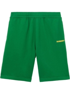 Burberry Raphael Logo Sweatshorts Groen