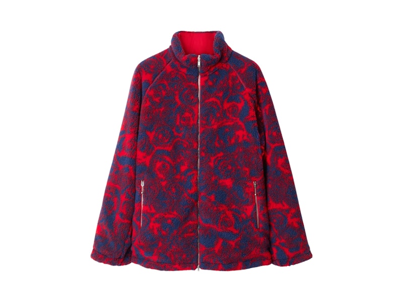 Burberry Reversible Rose Fleece Jacket Jacket Rood