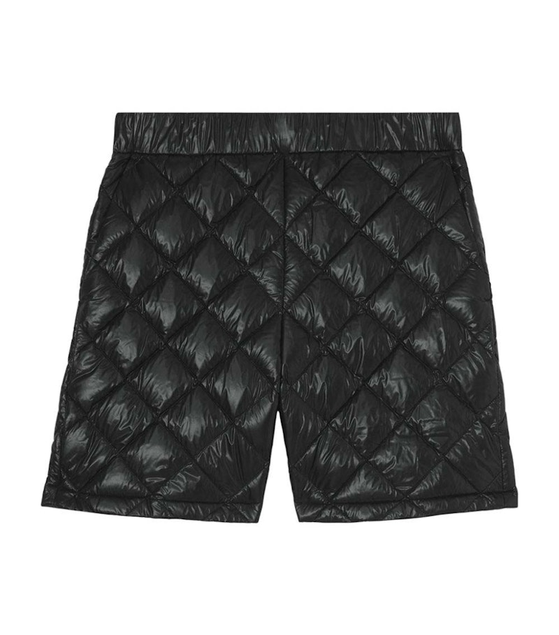 Burberry Rixson Diamond-Quilted Shorts Zwart