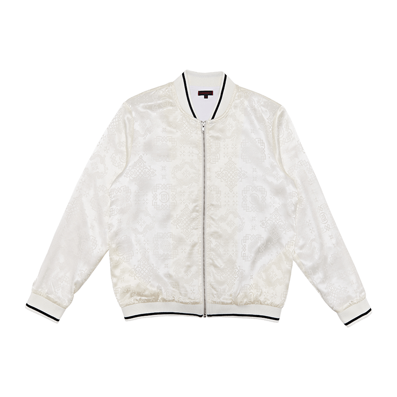 CLOT Silk Baseball Jacket Wit