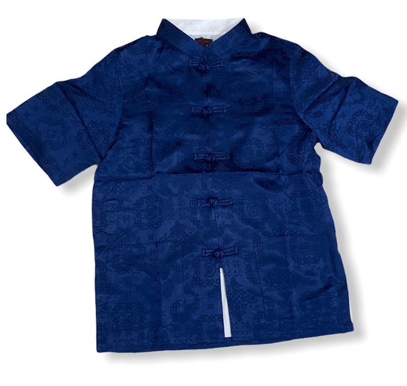 CLOT Silk Button Down Shirt Blauw
