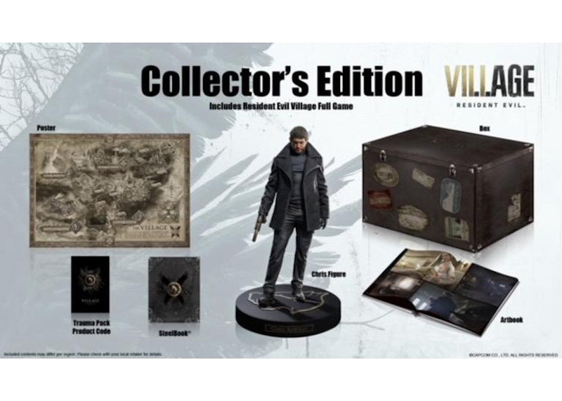 Capcom PS4 Resident Evil Village Standard Collector’s Edition Video Game Bundle