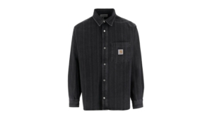 Carhartt WIP Rylan Stone Washed Shirt Rylan Stripe Zwart
