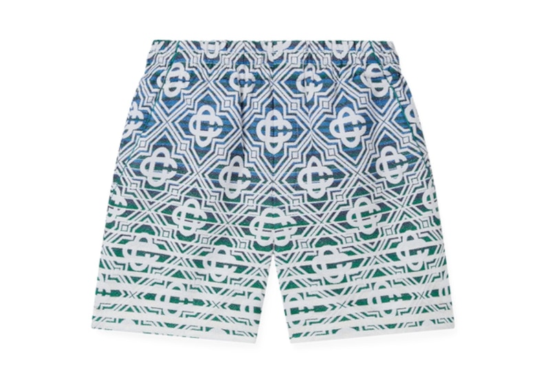 Casablanca Monogram Gradient Towelling Shorts Multicolor