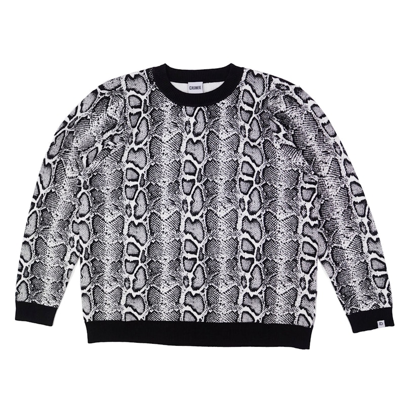 Cashmere Sound Python Sweater Zwart