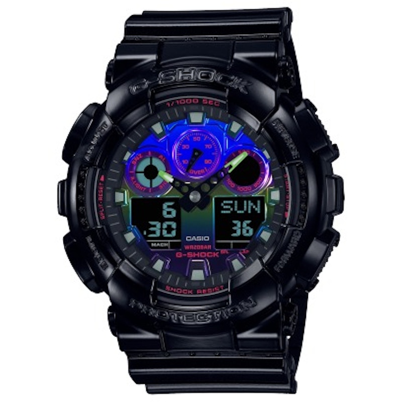 Casio Analog-digital G-Shock GA-100RGB-1A Resin
