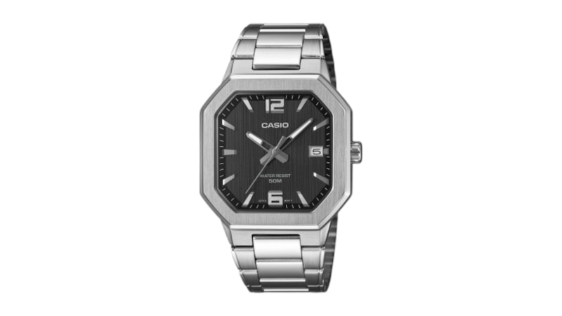 Casio Standard MTP-B195D-1A Stainless Steel