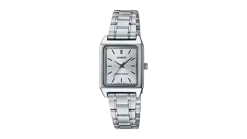 Casio Women’s Dial Rectangular Watch LTP-V007D-7EUDF Stainless Steel