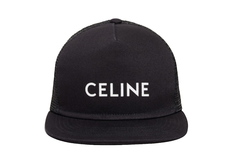 Celine Snapback Mesh Cap Zwart