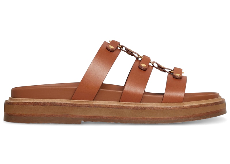 Celine Tippi Slide Tan