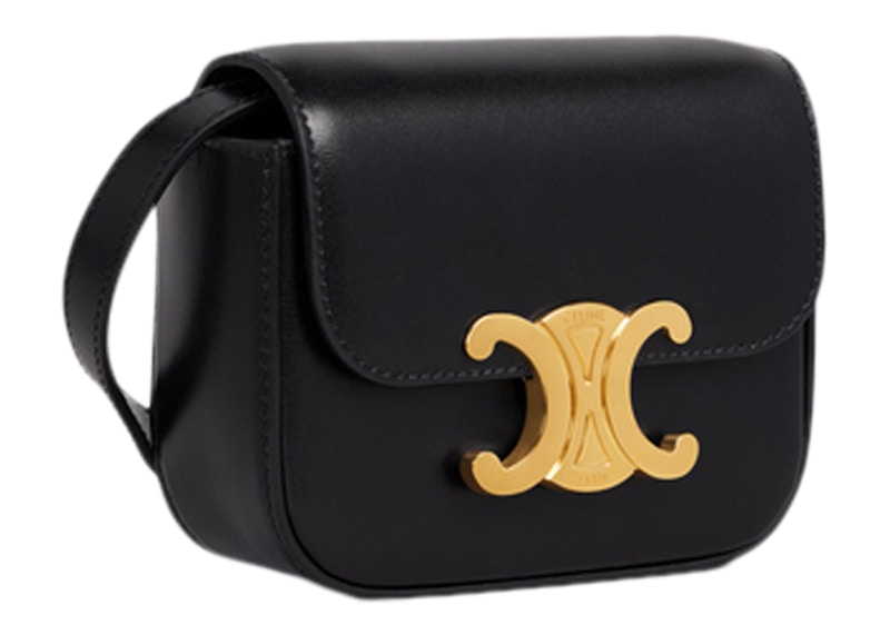Celine Triomphe Shoulder Bag Mini Zwart
