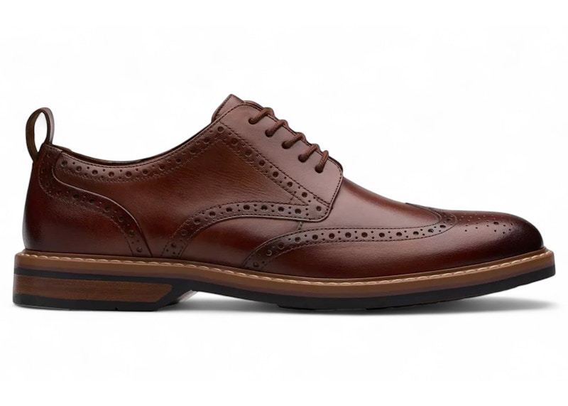 Clarks Aldwin Limit Leather Mid Tan Lederen
