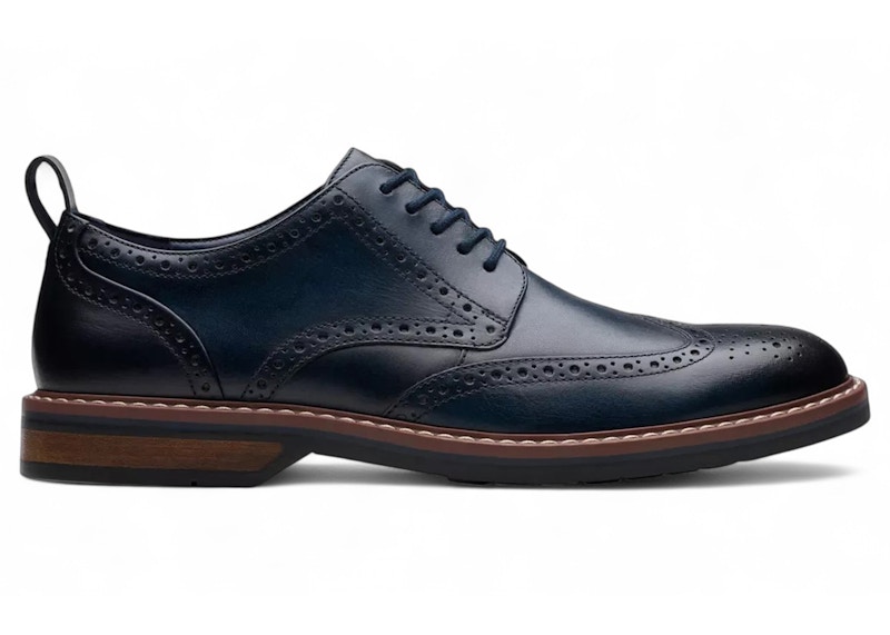 Clarks Aldwin Limit Leather Marineblauw
