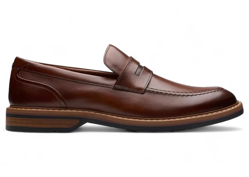 Clarks Aldwin Step Leather Mid Tan Lederen