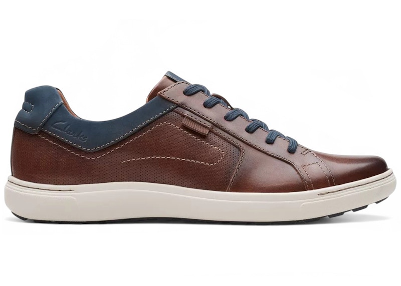 Clarks Mapstone Lace Leather Mahogany Lederen