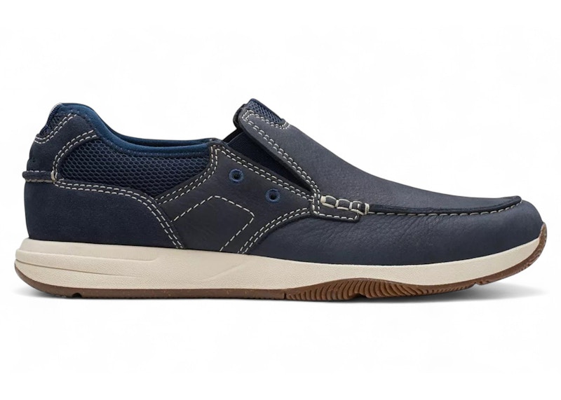 Clarks Sailview Step Nubuck Marineblauw