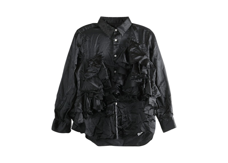 Comme des Garcons Layered Ruffled Blouse Zwart