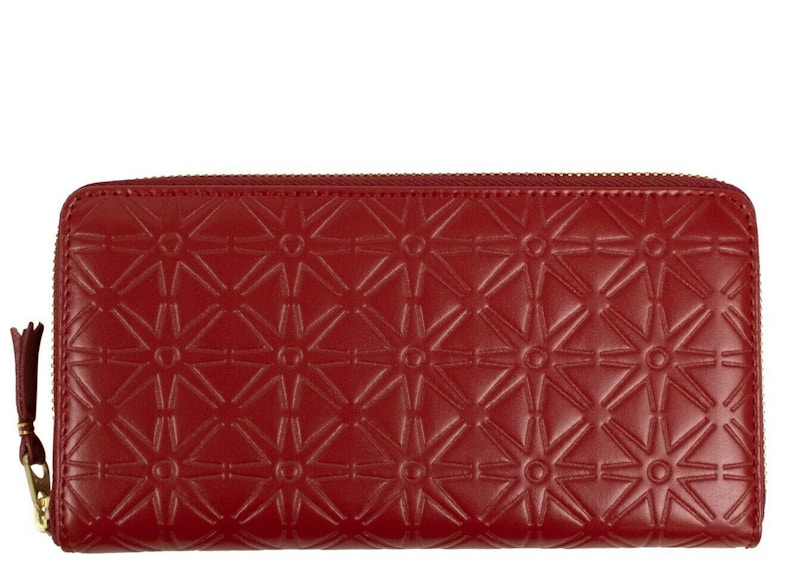 Comme des Garcons SA010ECA Wallet Colour Embossed A Rood