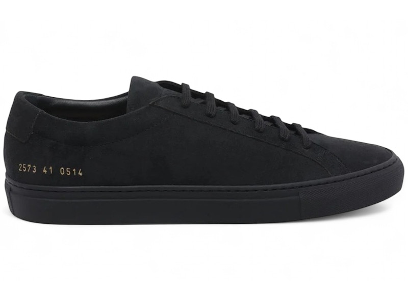 Common Projects Achilles Premium Off Suede Zwart